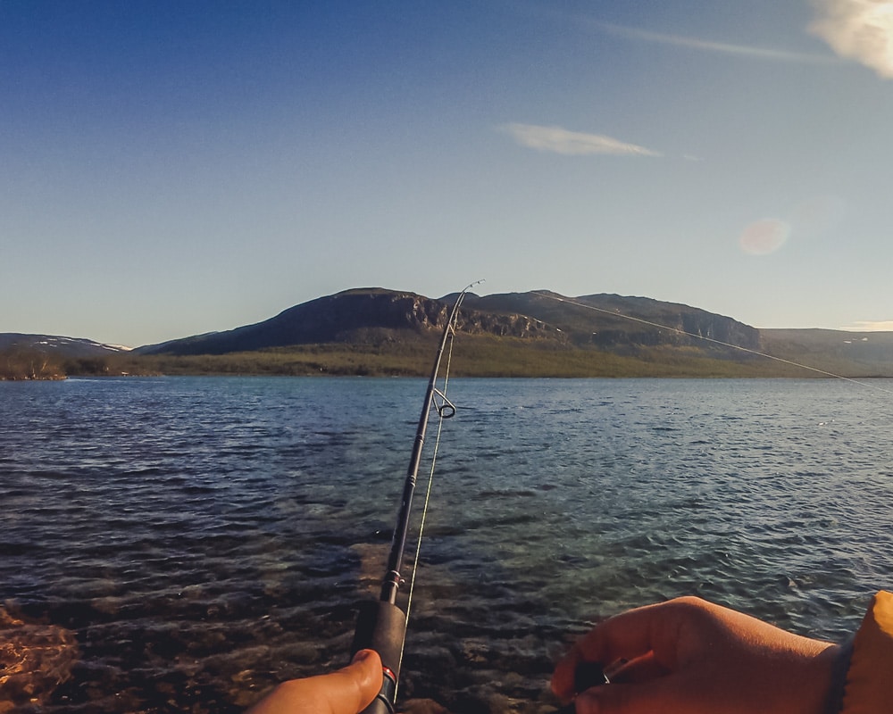 1.7.2021 Fishing at Käsivarsi wilderness area.