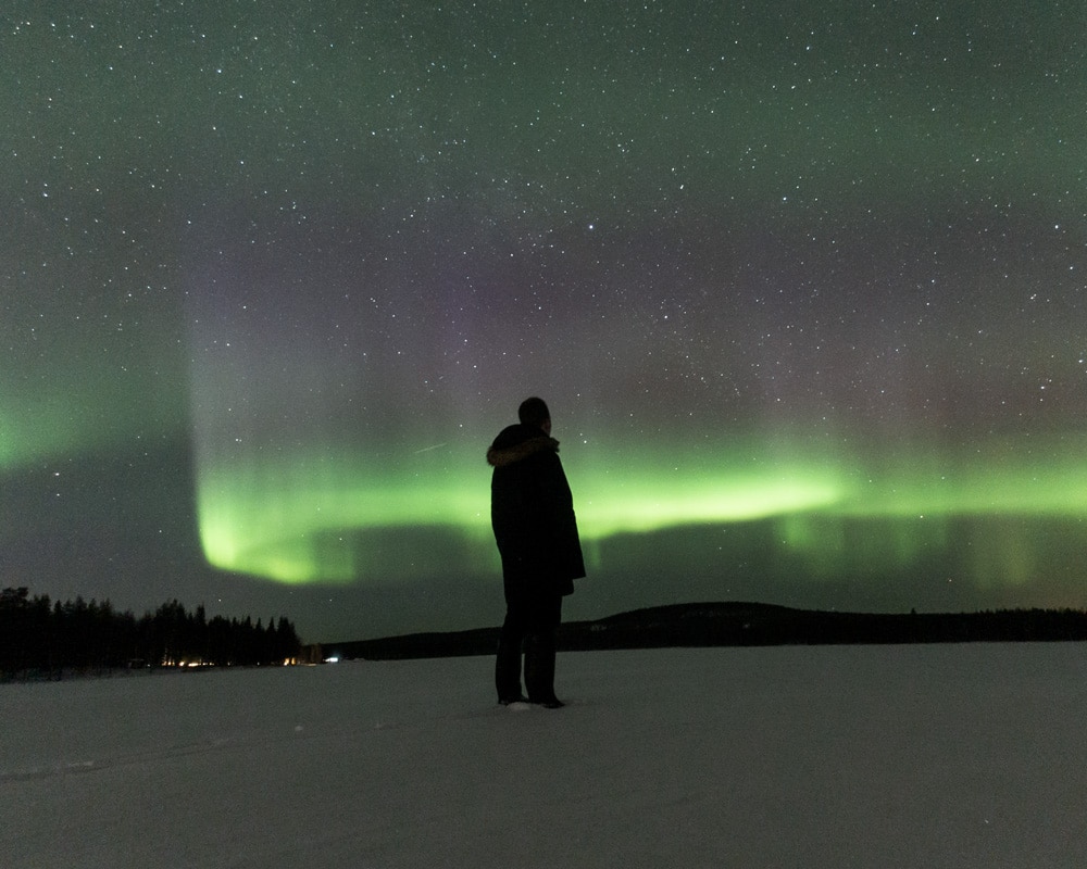18.3.2020 northern lights in Norvajärvi
