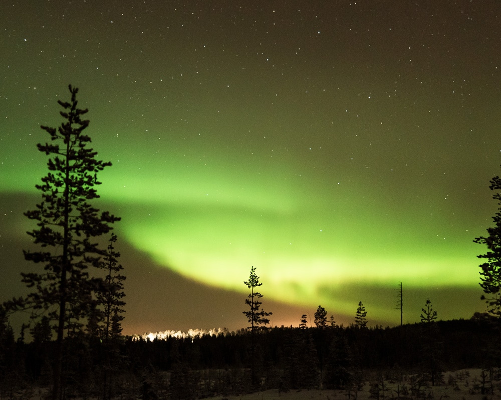 24.1.2020 northern lights in Patokoski.