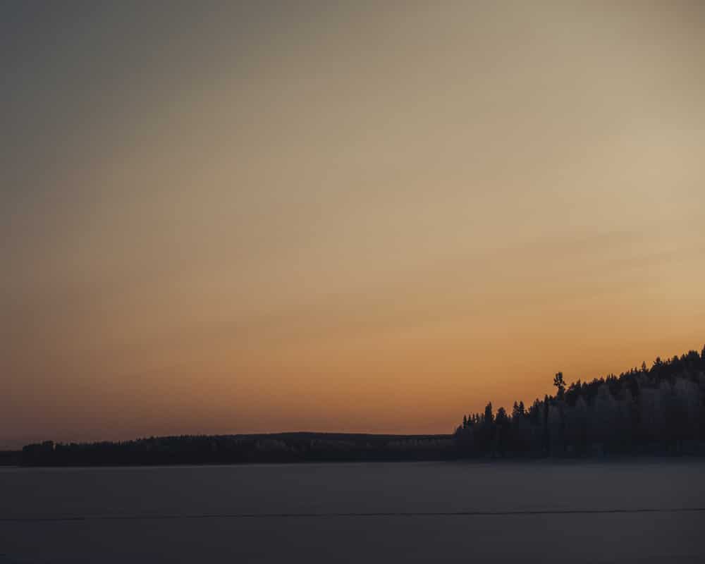 26.1.2020 polar night in Raanujärvi.