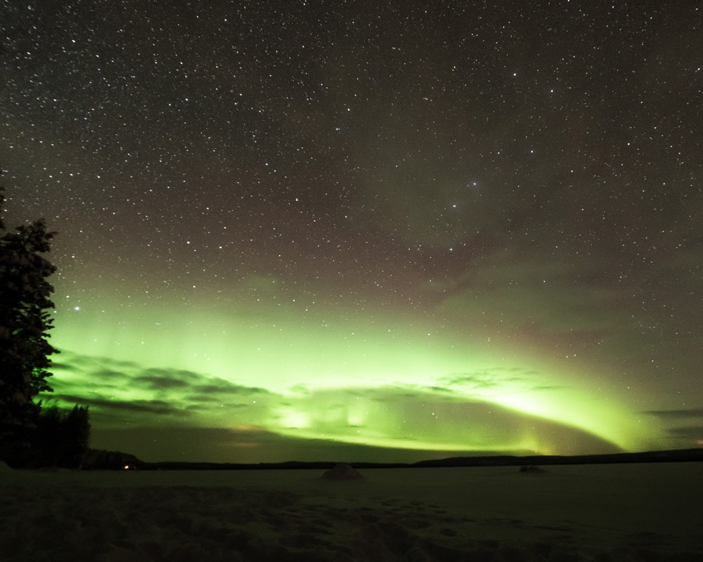 northern lights 26.12.2019 in Raanujärvi.