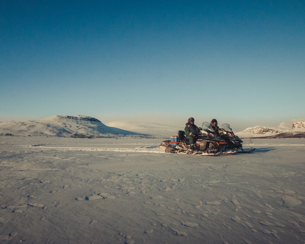 29.3.2020 Snowmobiling in Porojärvi.
