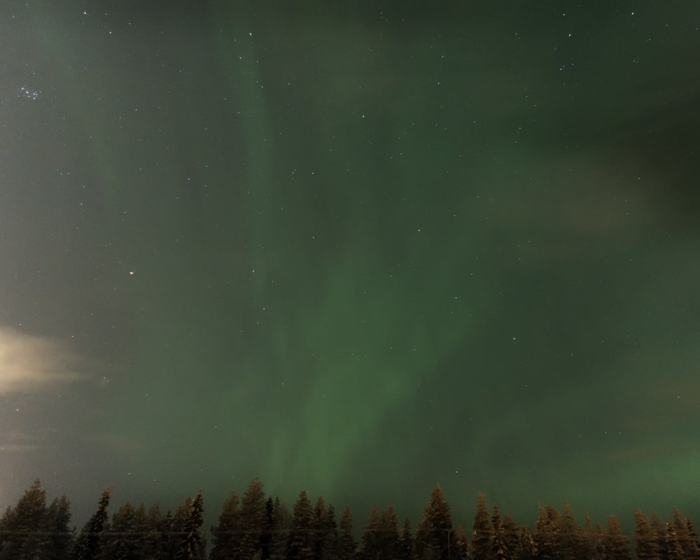 3.2.2021 northern lights at Rovaniemi Finland.
