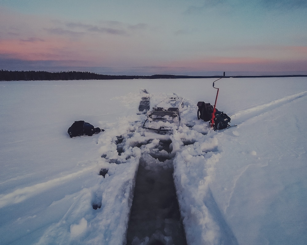 3.3.2022 water on top of the ice.