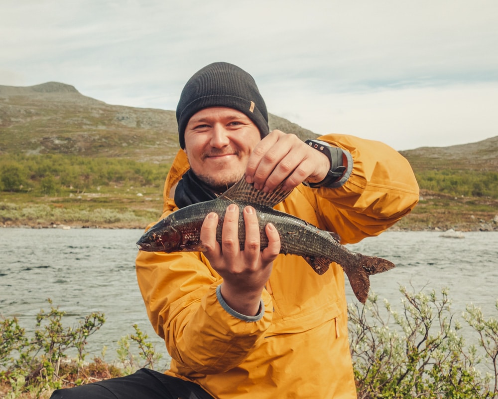 30.6.2021 Grayling from Vuomakasjoki, Käsivarsi wilderness area.