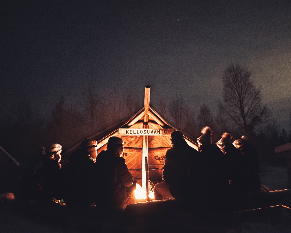 Kellosuvanto Laavu in Ounasjoki.