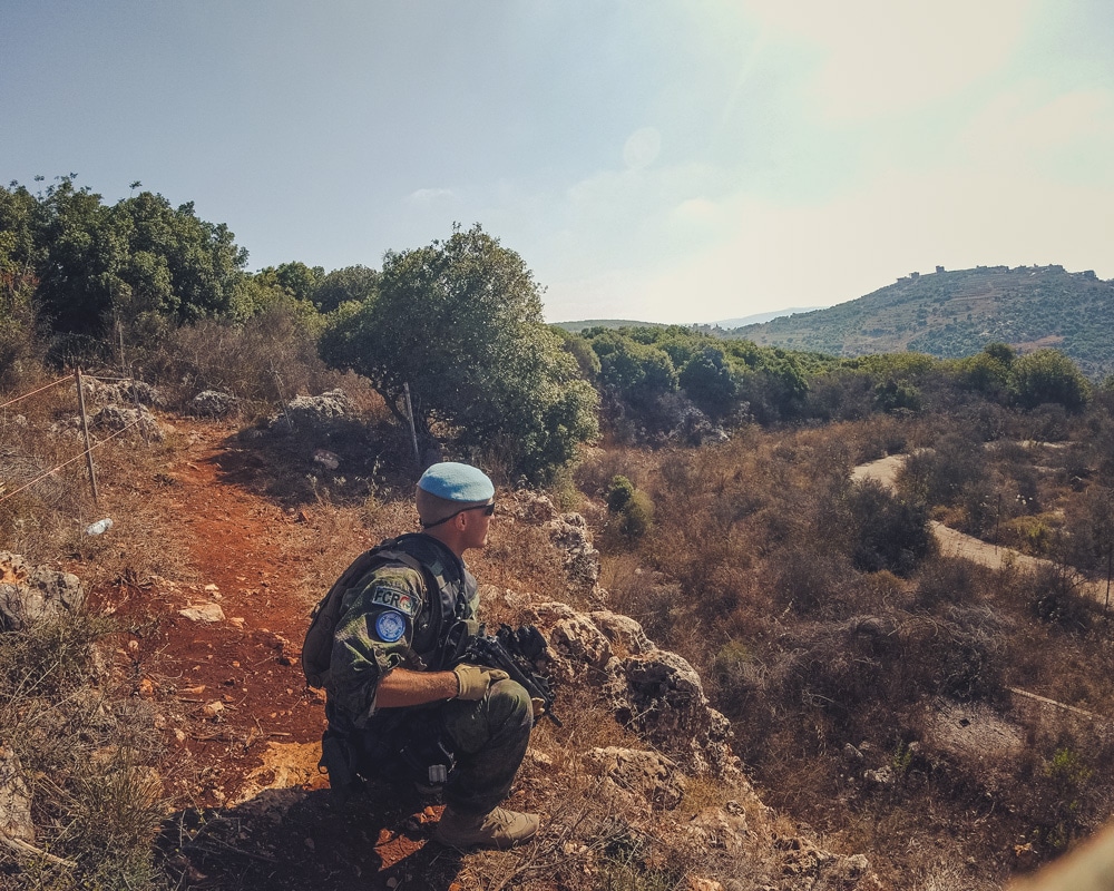 United Nations patrolling