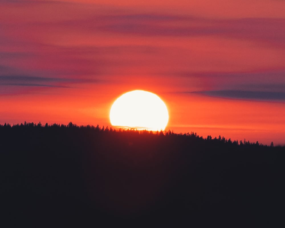 4.9.2020 September sunset at Autti Finland.