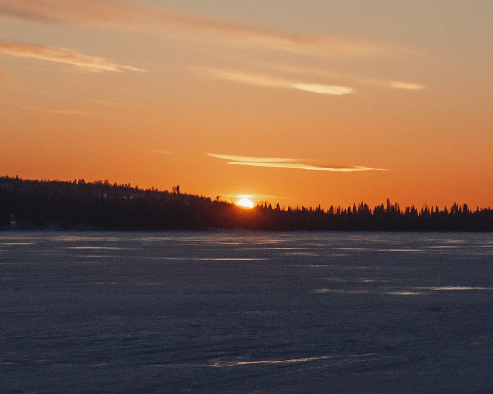 24.4.2020 Morning sunrise in the Arctic Circle.