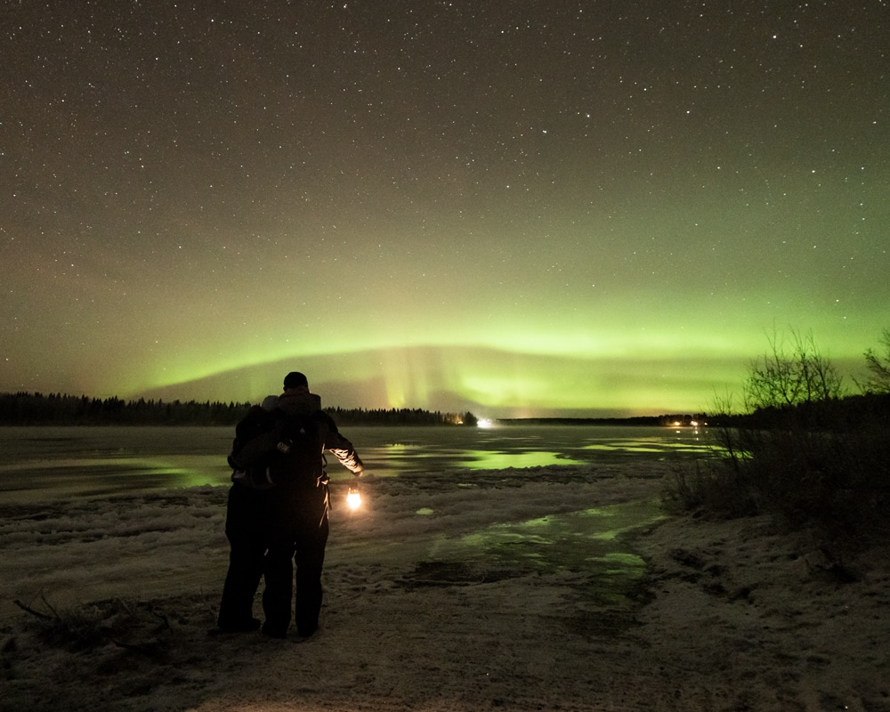 northern-lights-reflections-2 8.11.2021 Northern lights reflections Rovaniemi Finland