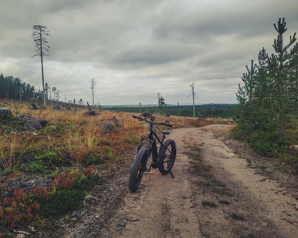 20.8.2022 Fatbike in Lapland Finland