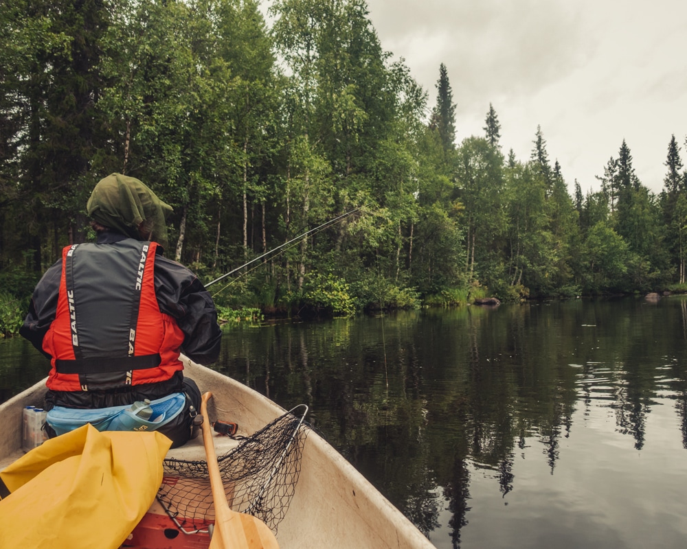 5.8.2022 Canoeing Kätkäjoki in Rovaniemi