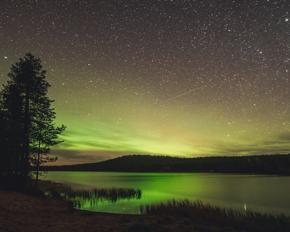 29.9.2022 northern lights in Seipäjärvi, Sodankylä