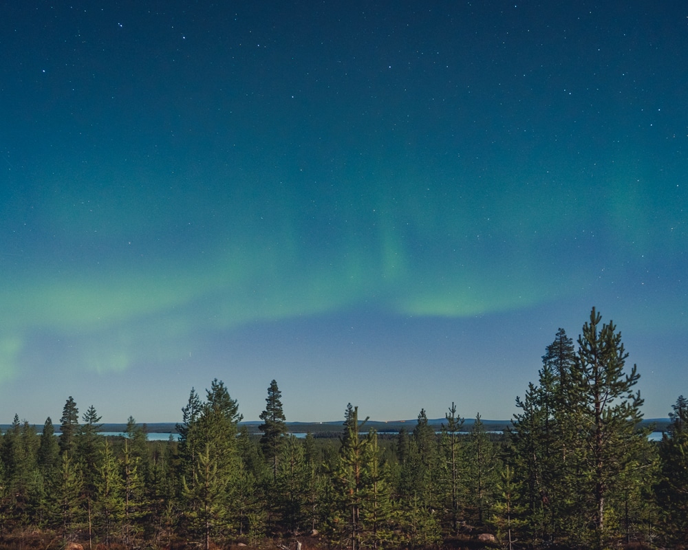 12.10.2022 northern lights Köyry, Lapland.