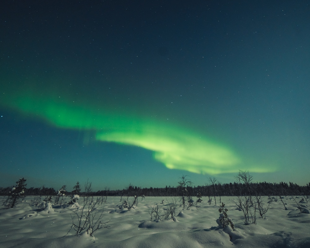 11.12.2022 northern lights in Misi Lapland.