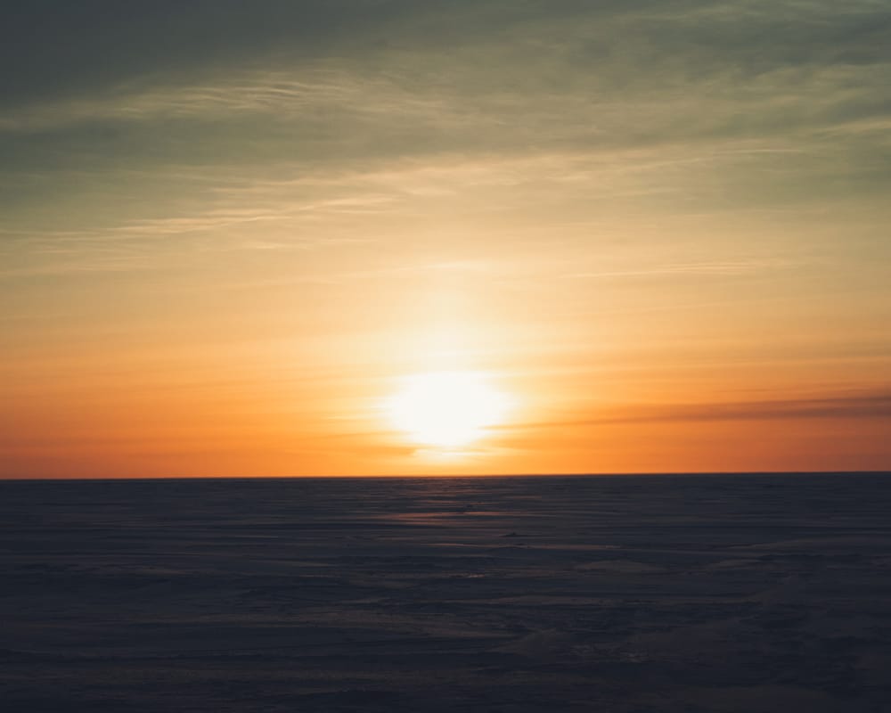24.1.2023 Sunset in The Bothnian Bay.