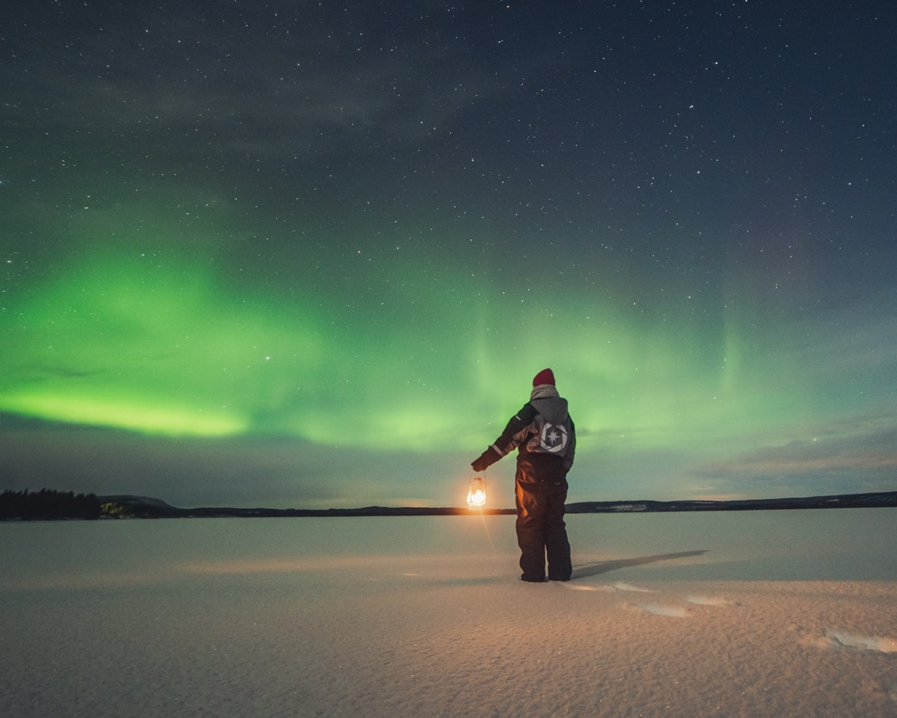 28.1.2023 Northern Lights Raanujärvi, Lapland.