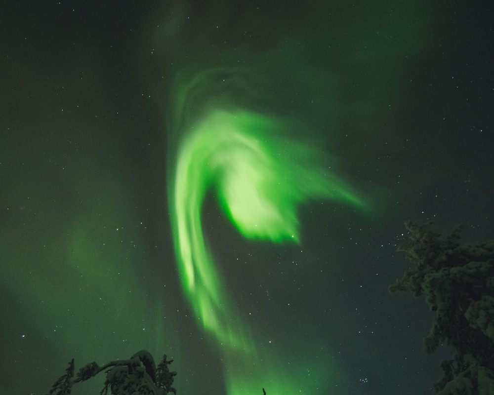 23.2.2023 Northern Lights in Aavasaksa, Lapland.