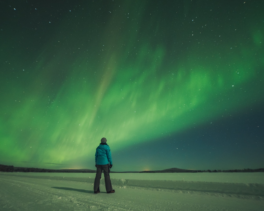 25.2.2023 Northern Lights in Ylinampa, Lapland.