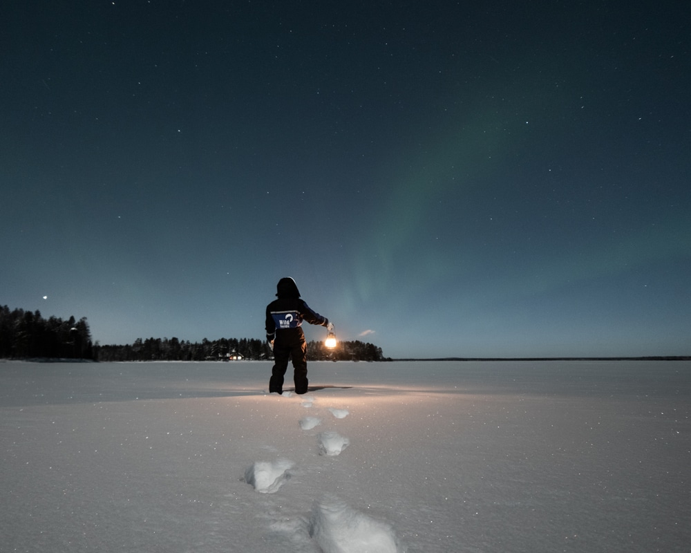 3.2.2023 NL in frozen lake at Köyry Finland.