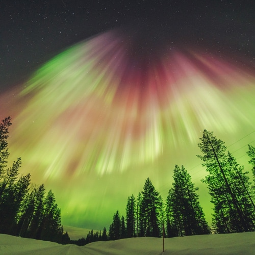 23.3.2023 Northern Lights Explosion in Rovaniemi, Lapland.
