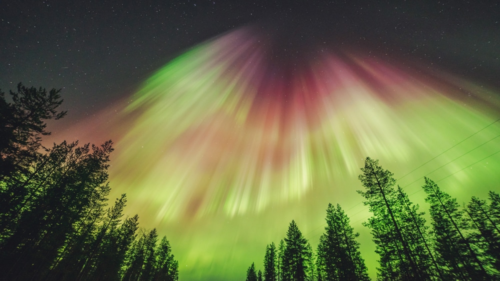 23.3.2023 Northern Lights Explosion in Rovaniemi, Lapland.